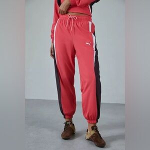 Puma Women's tart cherry track pants size XL